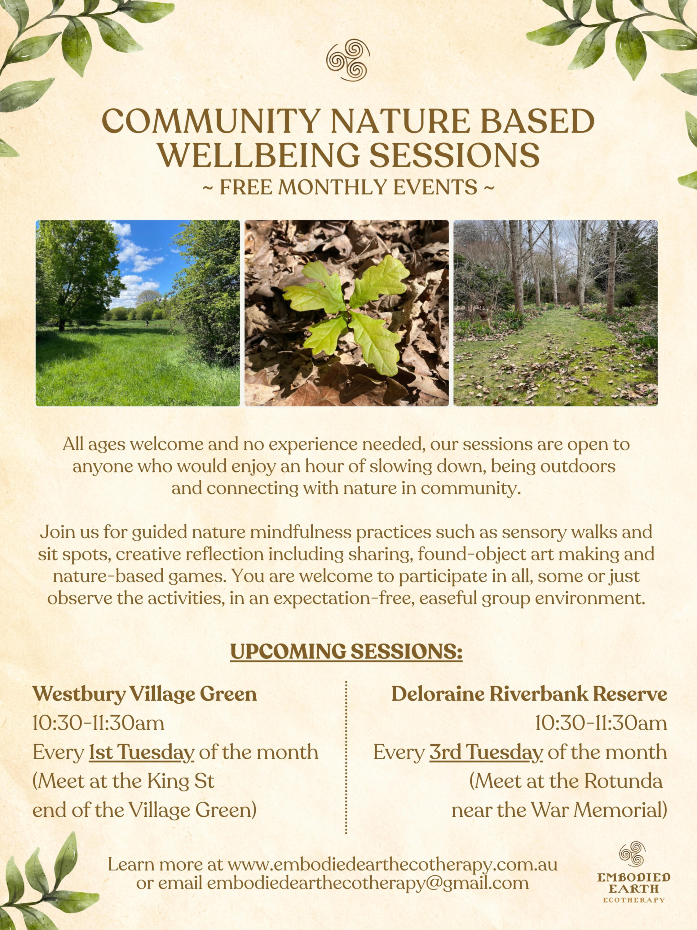Community Nature Based Wellbeing Sessions